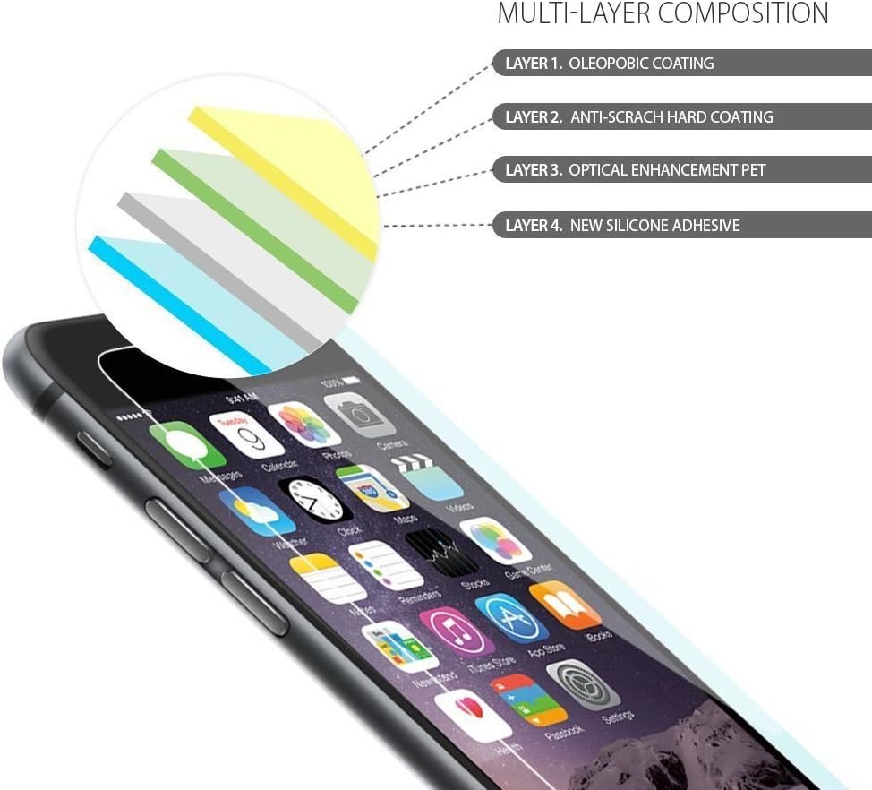 Spigen Crystal Clear iPhone 6s Plus Screen Protector with Crystal Film 3 Pack Lifetime Warranty for iPhone 6s Plus / 6 Plus