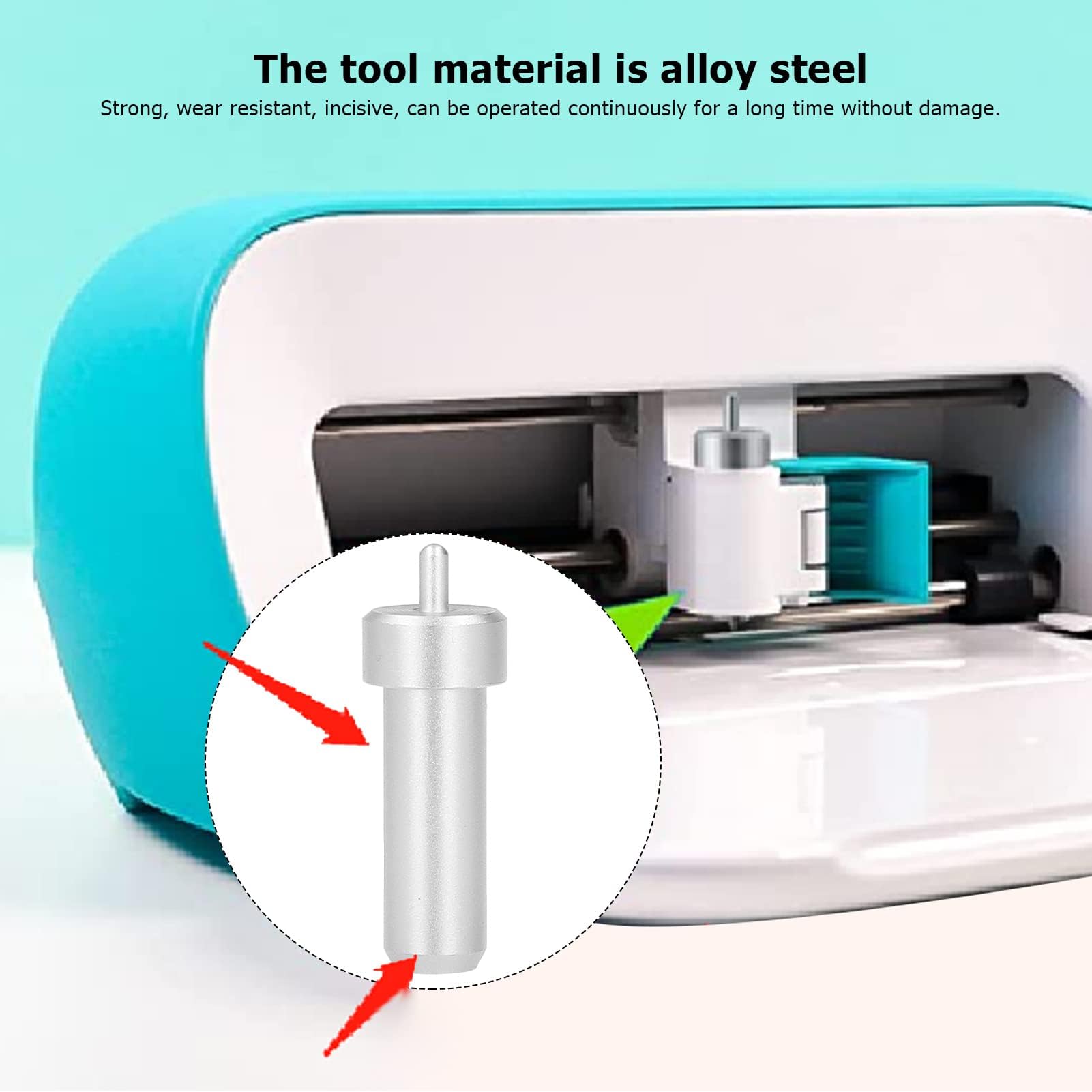 Feinspitzklinge und Halter aus Aluminiumlegierung 30° 45° 60° Ersatzklingen Plotterklingengehäuse Ersatz für JOY