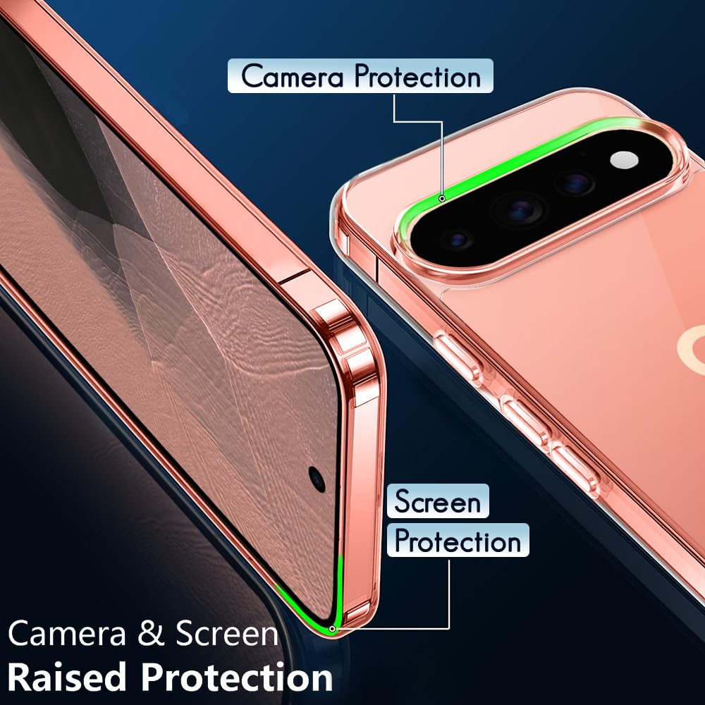 TheGiftKart Ultra-Hybrid Crystal Clear Back Case Cover for Pixel 11/11 Pro | Shockproof Design | Camera Protection Bump | Hard Clear Back Cover for Pixel 11/11 Pro (PC & TPU, Transparent) — Amazon image 3