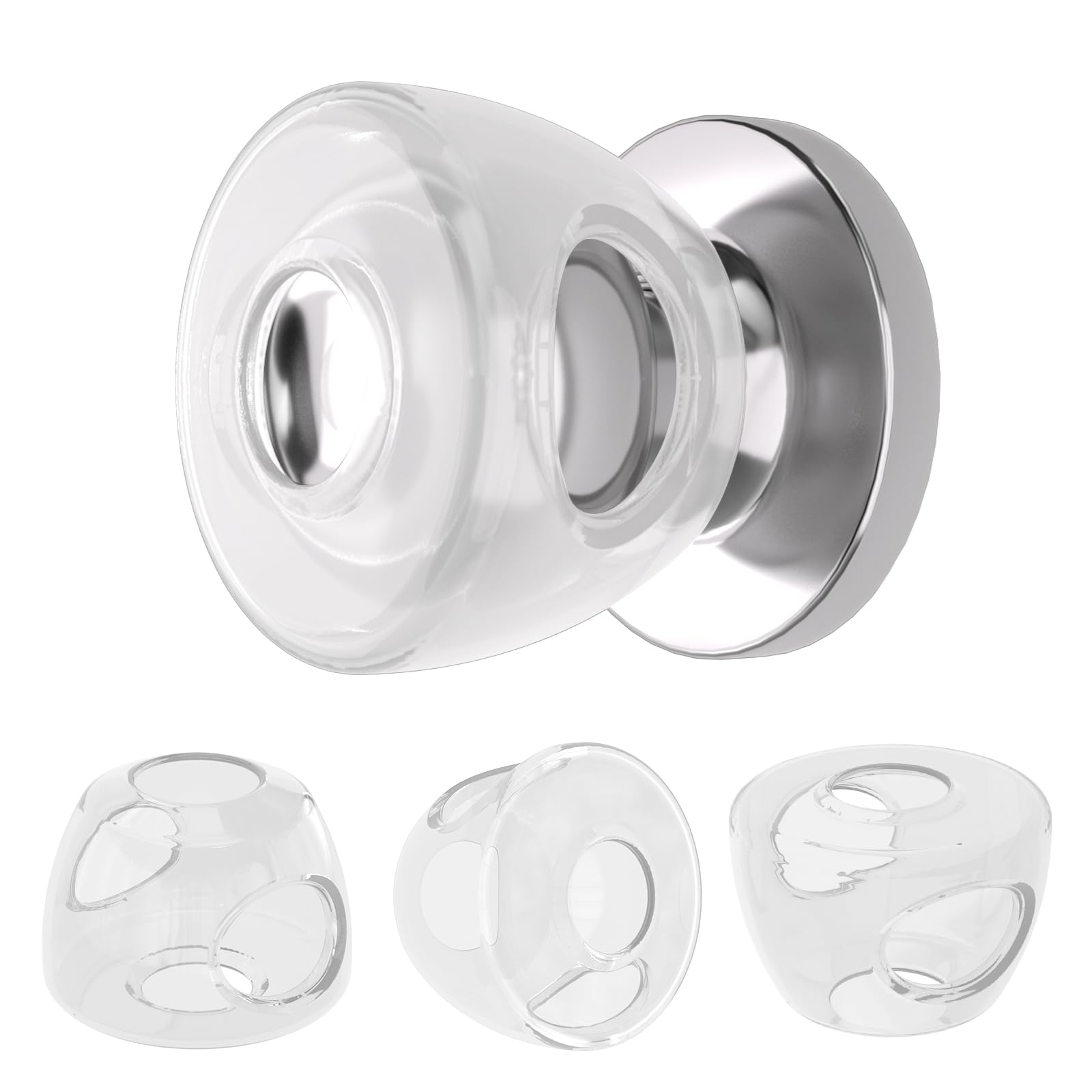 Inaya Baby Proofing Door Knob Cover (4 Pack) - Prevent Children from Opening Doors, Fit Most Round Knobs - Door Knob Safety Cover for Kids, Child