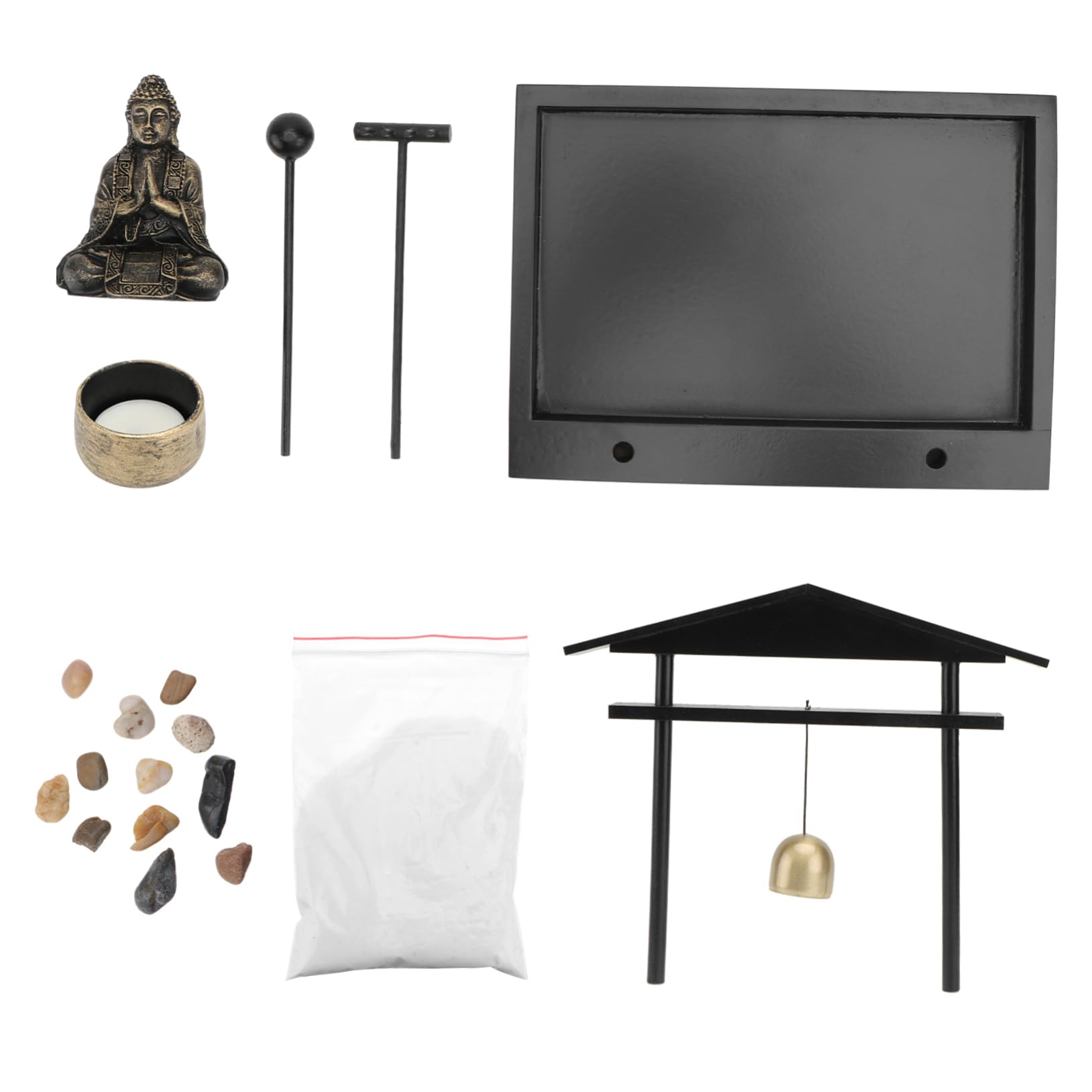 Cabilock Resin Zen Landscape Model Buddha Statue Table Ornament Home Decorative Artware