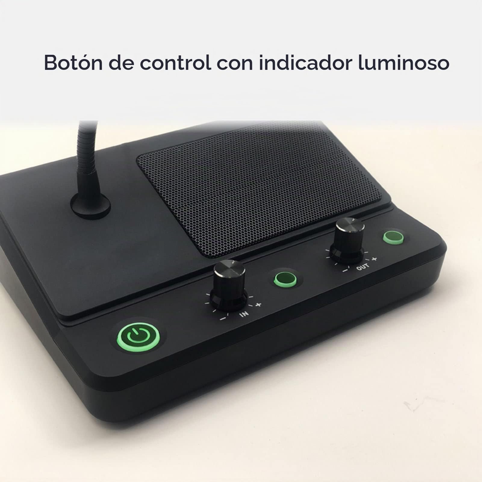 Intercomunicador de Ventana, Altavoz de Doble Vía, sin Interferencias de Ruido, Micrófono de Intercomunicador de 2 Vías para Oficina Gubernamental, Ventanilla de Boletos, Oficina(UE. Enchufe)