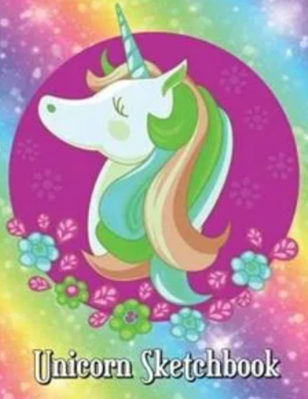 Unicorn Sketchbook: Design, 100 Pages of blank pages, 8.5"x11", creative drawing or learning to draw