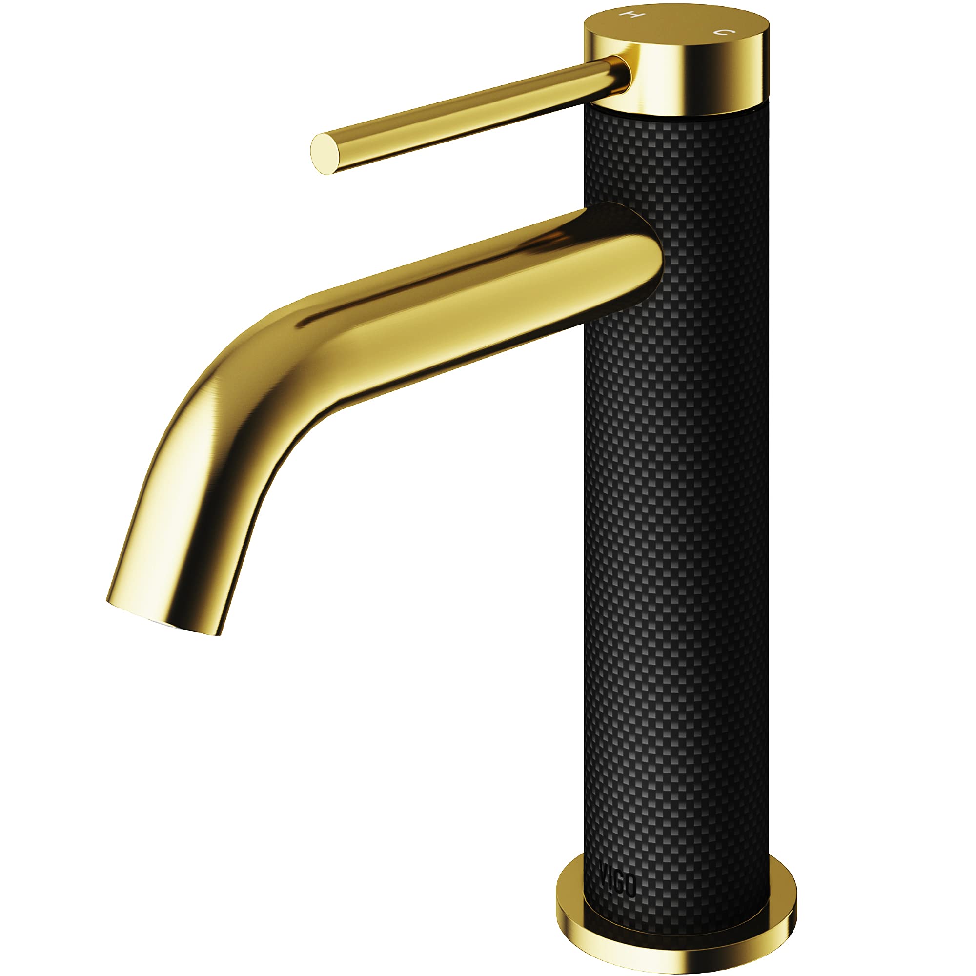 Condition photo showing New/Like New for vigo madison 7.5 inch h single hole single handle single hole bathroom faucet in matte gold/matte black - bathroom sink faucet vg01044mgmb