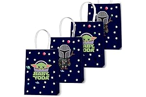 Groovy Star Wars Party Bags for Birthdays & Mandalorian-Themed Celebrations (16 Pack)