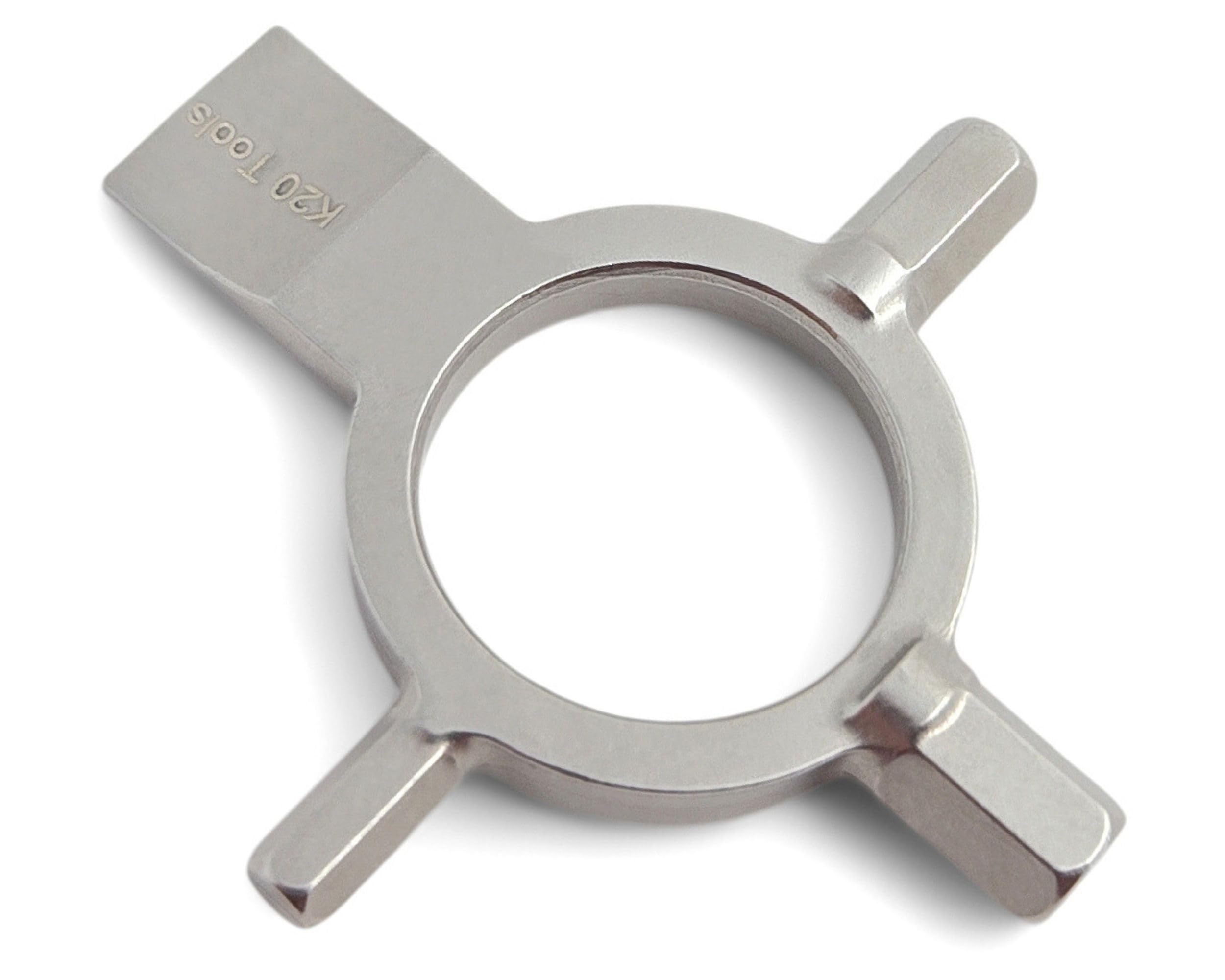 K20 Tools Photography Keychain Multi-Tool with 3mm, 4mm, 3/16 Allen Wrench Hex Key and Flat Head Screwdriver - For Photographers Camera, Tripod,