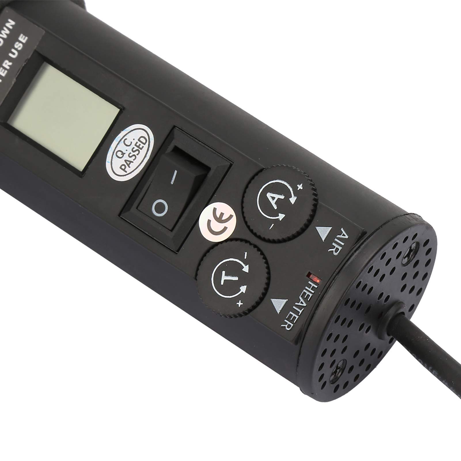 Wakects Pistola ad Aria Calda 450W con Display LCD, Temperatura Regolabile, Stazione di Saldatura Dissaldante, 4 Ugelli Inclusi