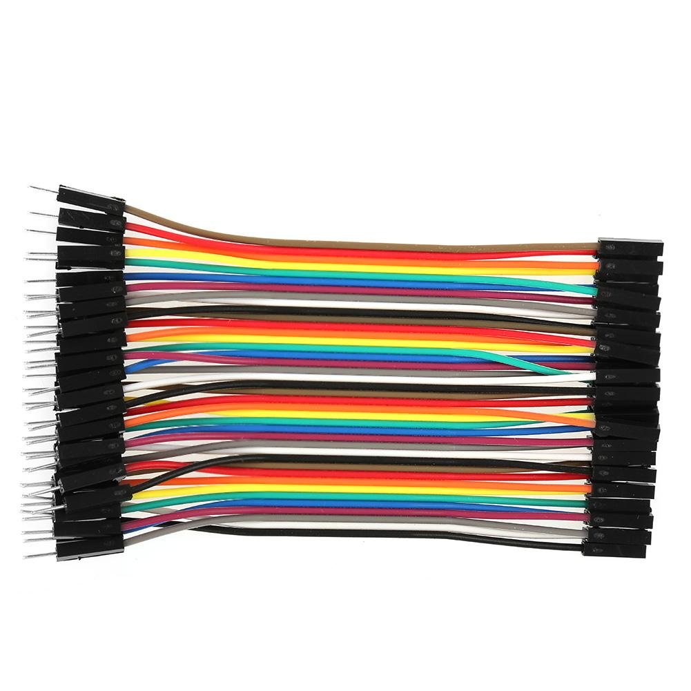 Kit 120 Cavetti Jumper Maschio Femmina 28AWG, Ideali per Prototipi Elettronici e Progetti su Breadboard