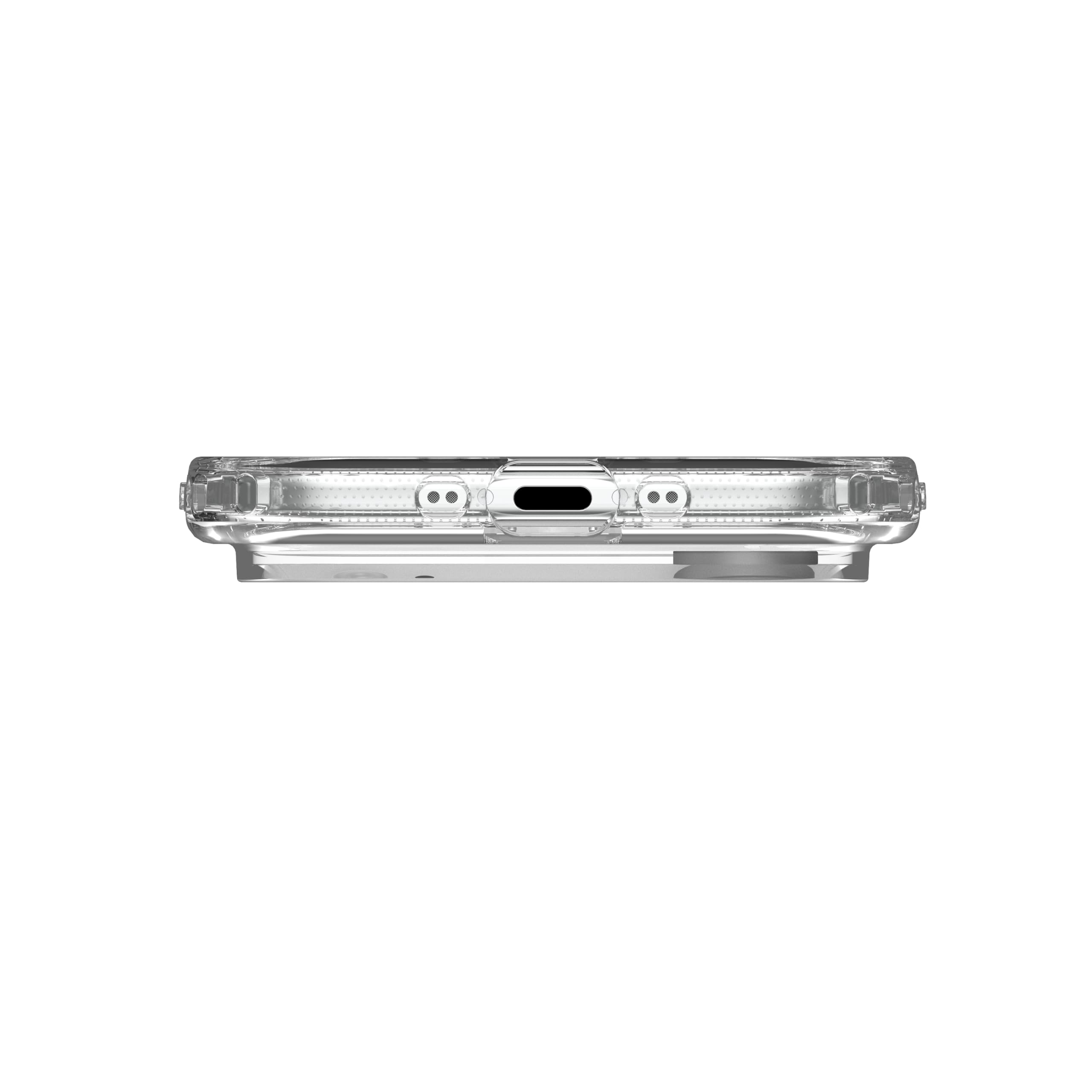 Urban Armor Gear Plyo MS Case Compatible con Apple iPhone Air Funda (Carga inalámbrica/magnética, Air-Soft Esquinas, Borde Elevado) Hielo (Transparente) / Blanco