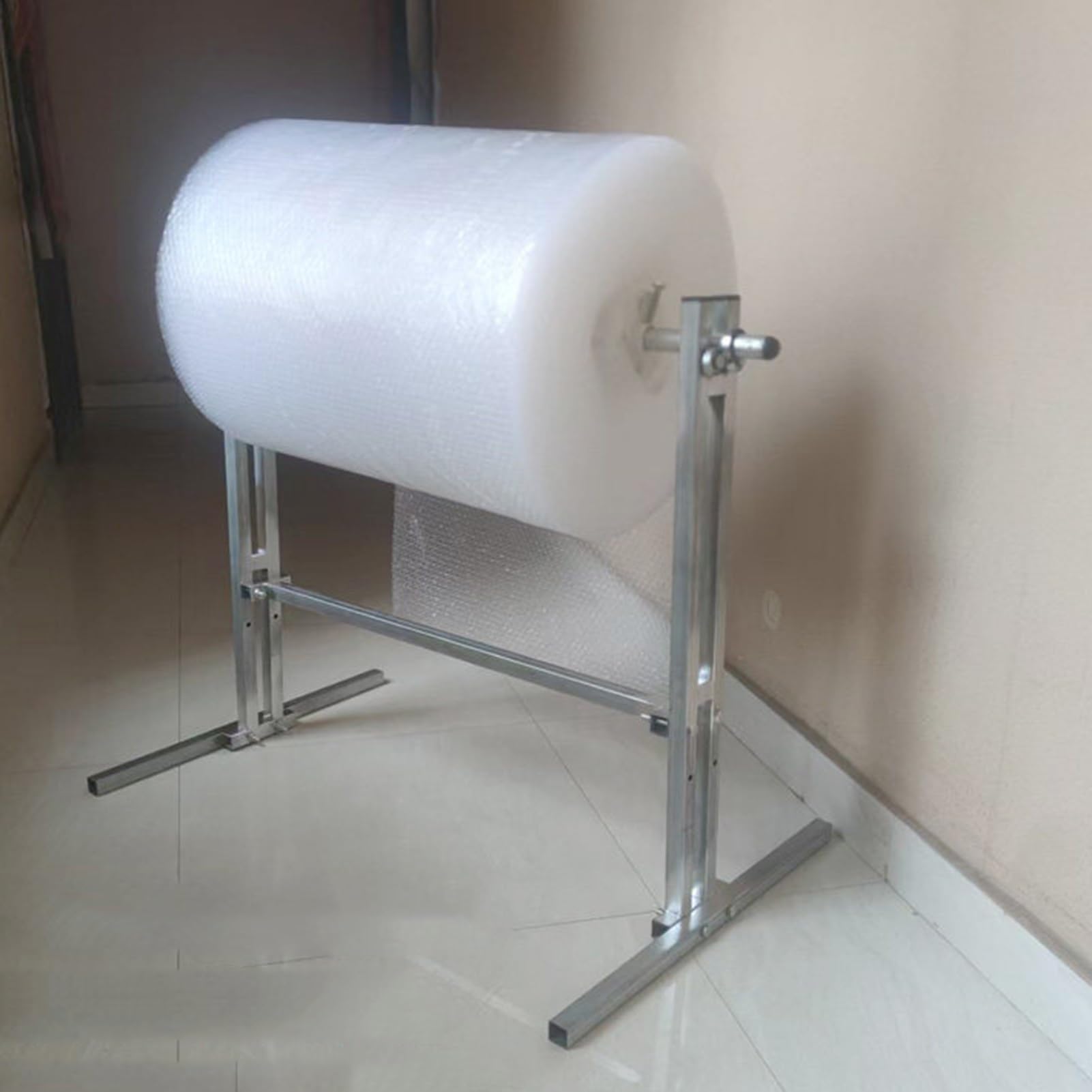 Luftpolsterfolien-Spenderständer, robuste Standverpackung, EPE-Baumwolle/Rollenverpackung, einfacher Folienwechsel, 50 kg Tragkraft, effiziente Lösung