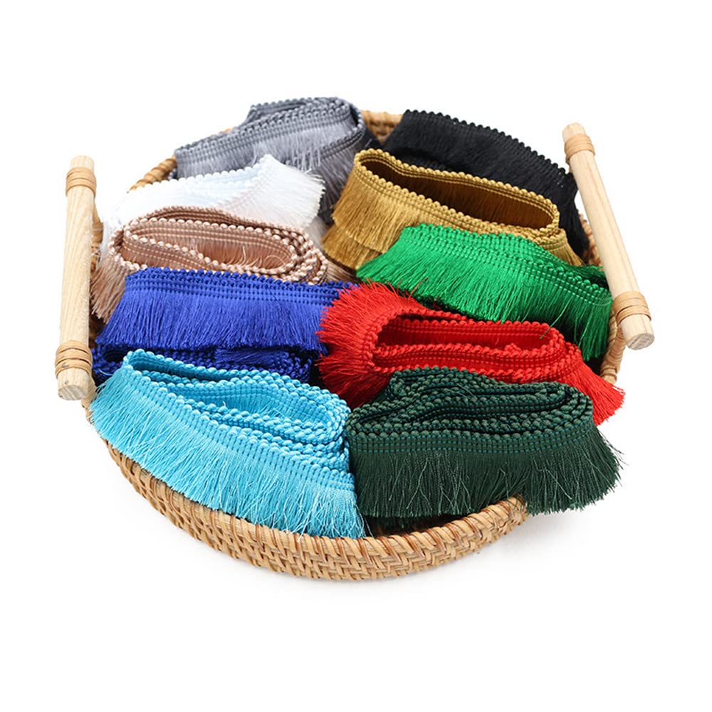 Nastro In Pizzo Con Frange - 6 Metri, 2,8 Cm Spessore, Per Decorazione Tende, Vestiti E Fai Da Te