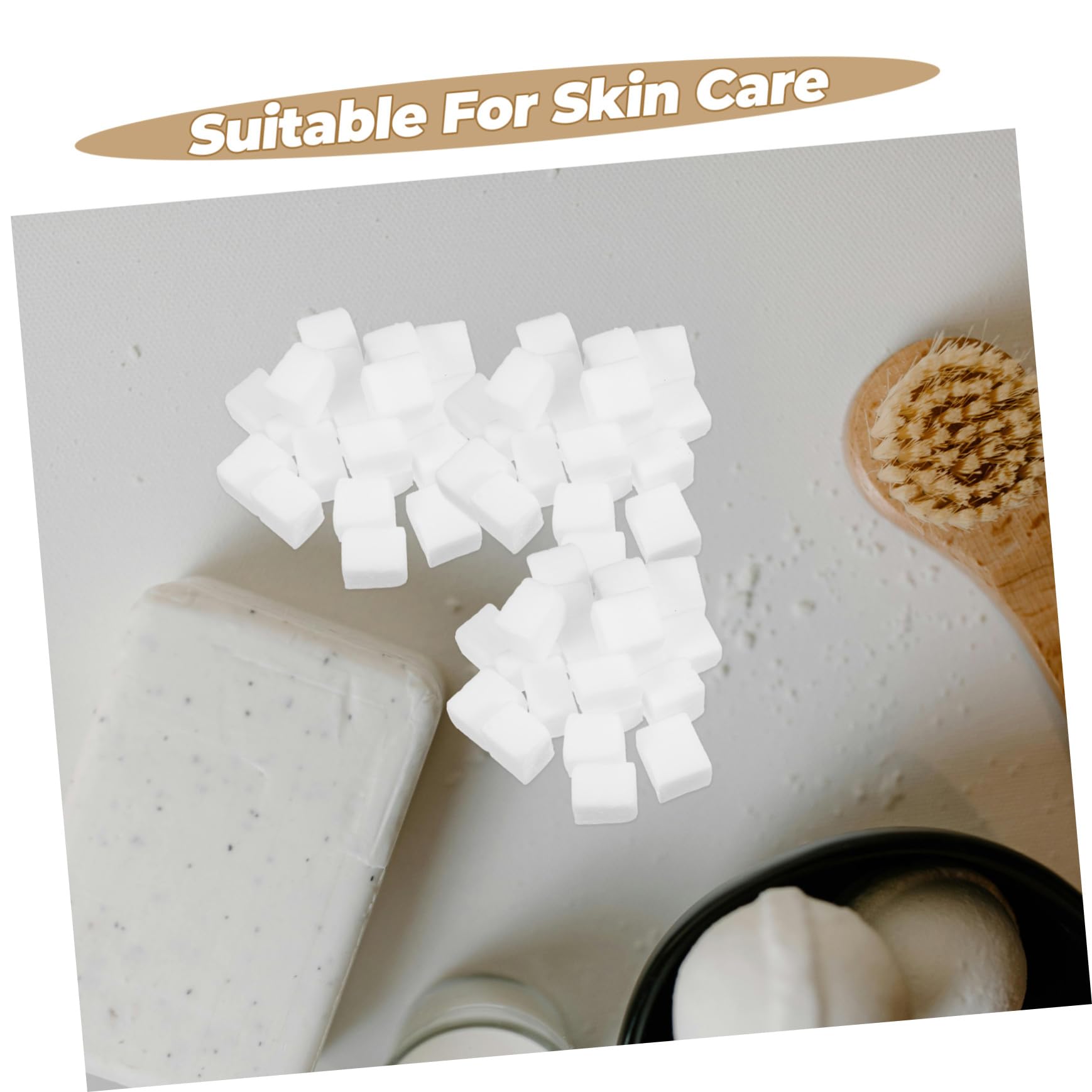 HOMSFOU Base Sapone Bianco Latte 400g per Saponette Fai da Te e Colata