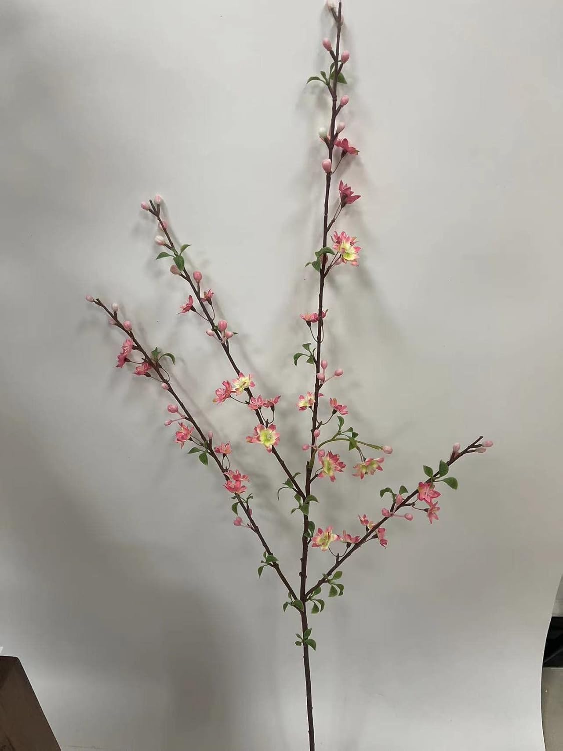 ATFL Artificial Plum Blossom Flowers,6 Pcs Faux Branches