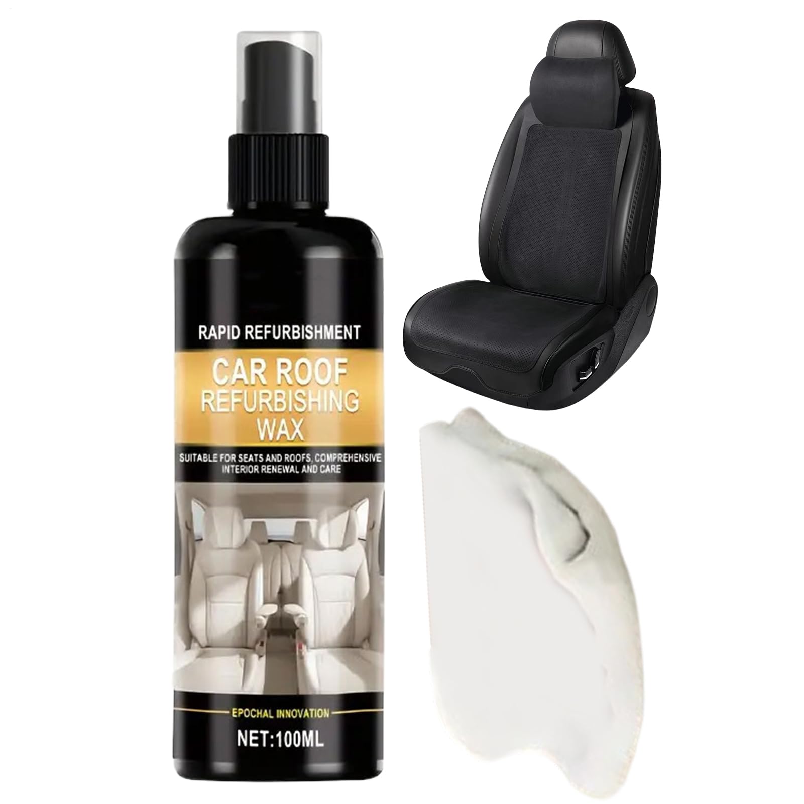 Reiniger Für Auto Polster | 100ml Reiniger Zur Aufbereitung Von | Stoffen,Spray Für Die Erneuerung des Armaturenbretts - Für Dachhimmel Haushaltsgeräte Lederpolster Sofa Möbel Und Zuhause