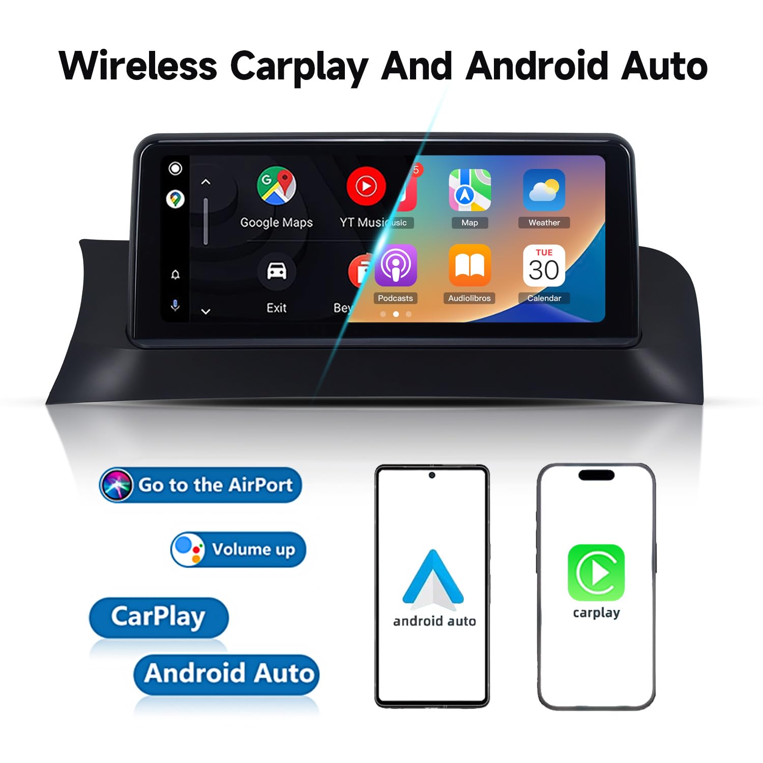 CTB 10.25" Cartablet compatibile per BMW X3 F25 - X4 F26 2011-2016 | Installazione Rapida | CarPlay/Android Auto Wireless/ | Sistema Linux | Compatibile NBT | Schermo Touch Plug & Play