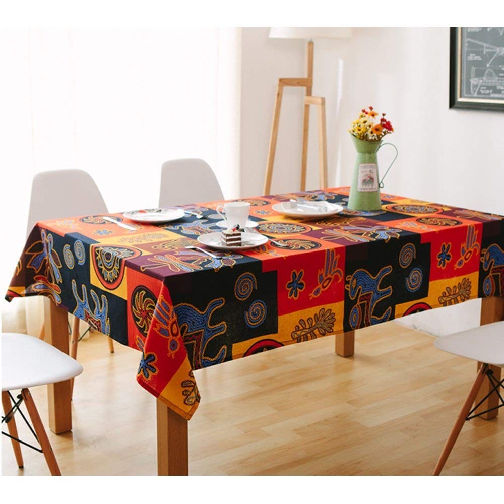 Amazon｜Bringsine ヴィンテージ風テーブルクロス リネン 長方形