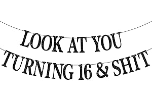 Sweet 16 Birthday Banner, Happy Sweet 16th, Stars and Stripes