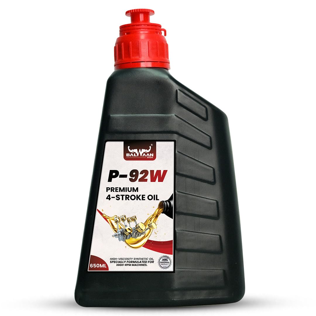 BALWAAN Krishi P-92W Premium 4-Stroke Engine Oil, 650ml, High Heat Stability, Rust Guard, All Weather Protection