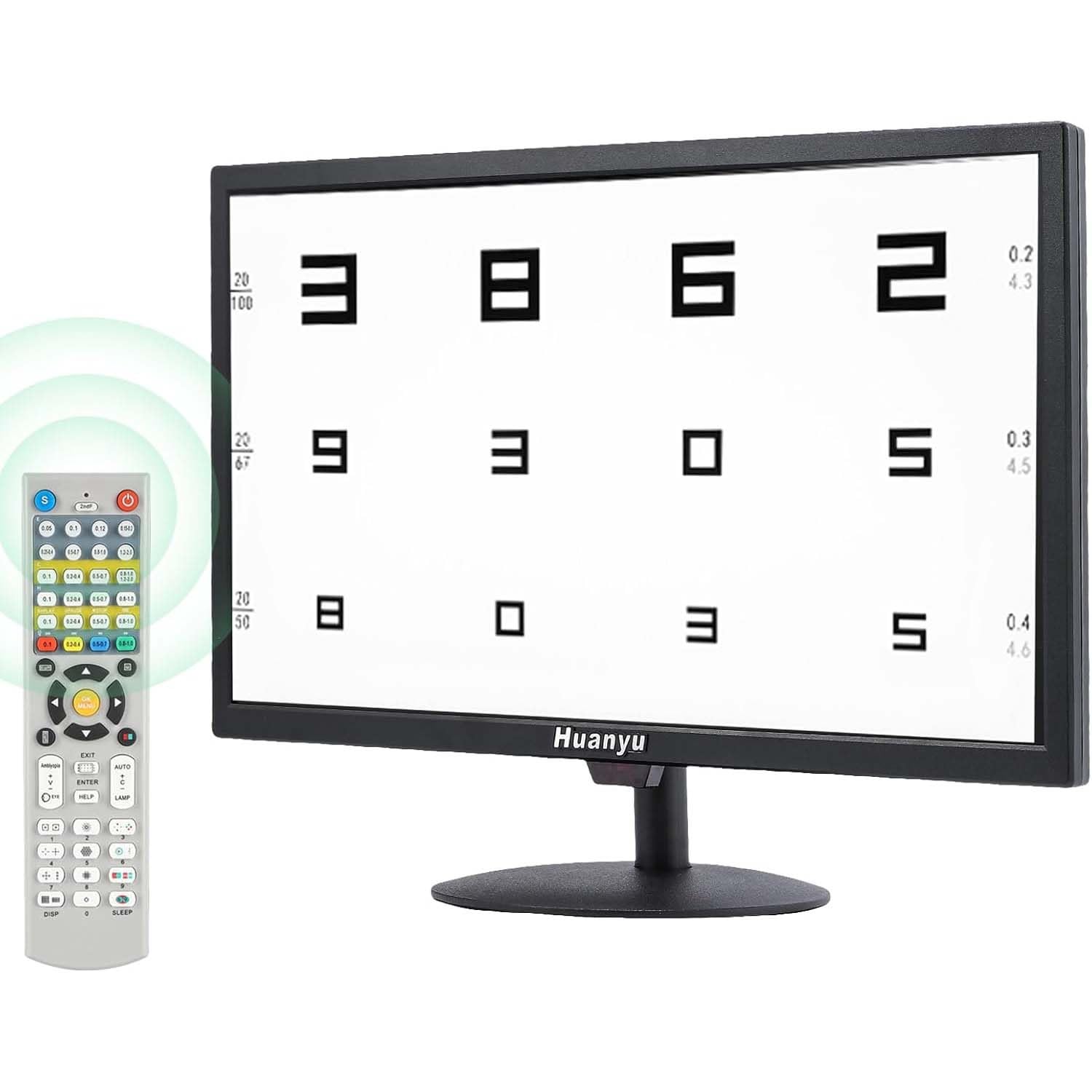 Digitales Optisches Sehmessgerät Mit LCD-Display, 18,5"/21,5"-Bildschirm, Digitale Sehtafel, Sehtestgerät Für Die Augenuntersuchung Und Professionelle Anwendung In Der Optometrie(21.5in)