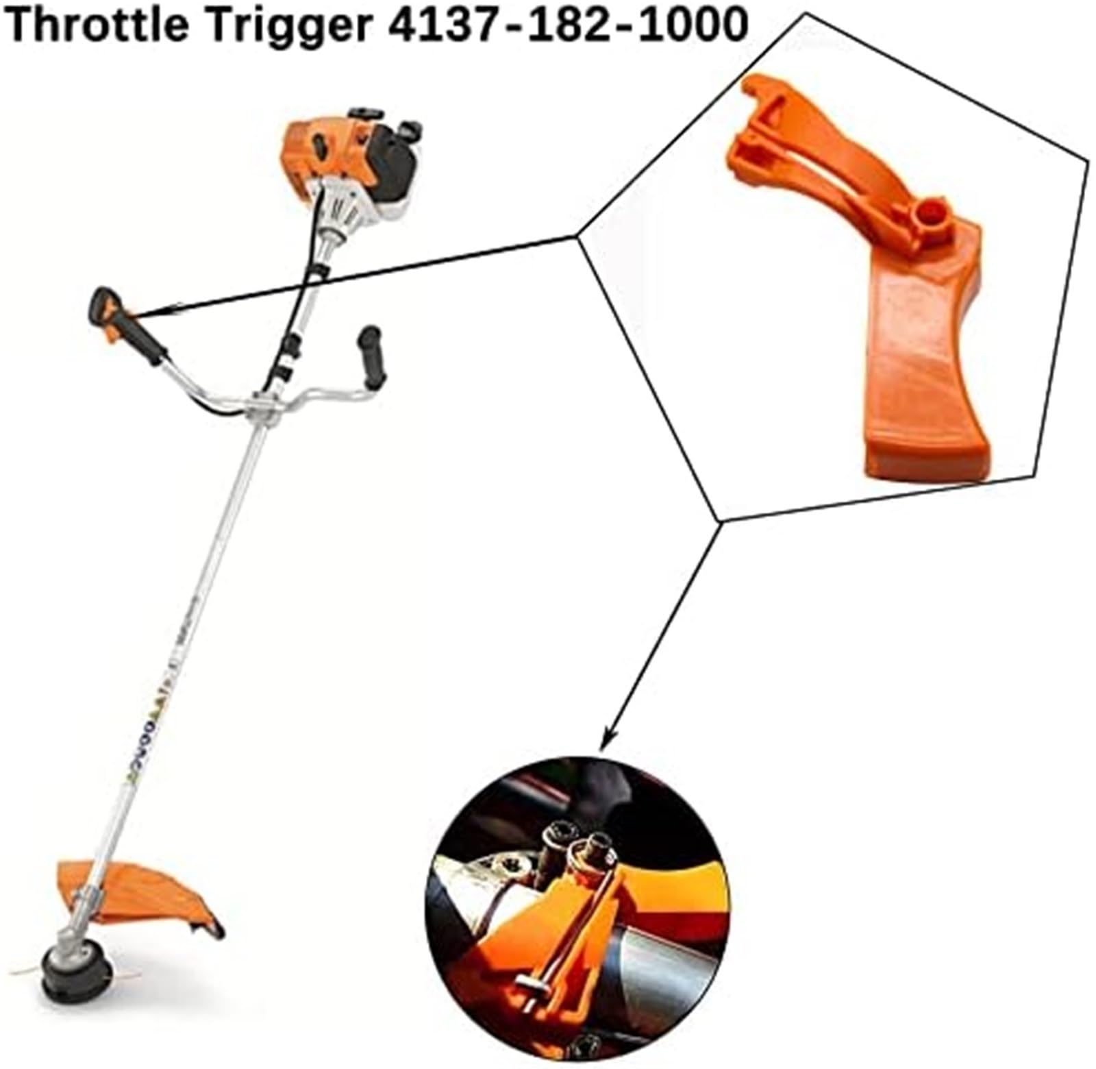 Gashebel 4137 182 1000 Für STIHL Freischneider - FS/FR/HT/FC Serie Ersatzteil