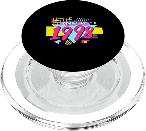 Made in 1998 90s Nostalgia Retro Vintage 1990s 26th Birthday PopSockets MagSafe PopGrip for iPhone