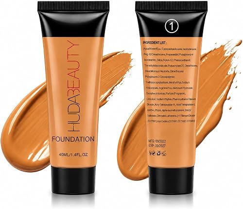 Huda Betty Foundation Shade 1 with Airbrush Finish Cosmetics Makeup 40ml, for Women