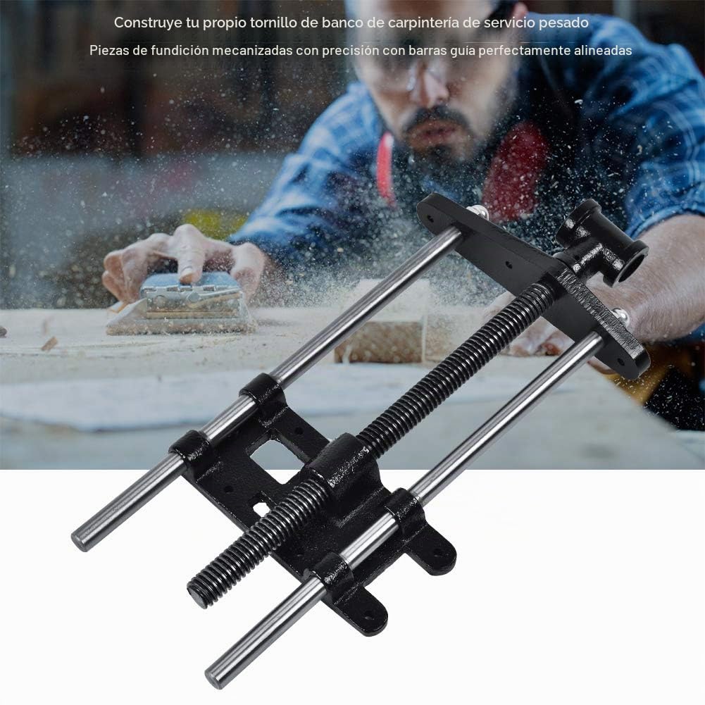 Tornillo de banco de trabajo de madera, abrazadera de clip de metal resistente para carpintería de 10.5 pulgadas