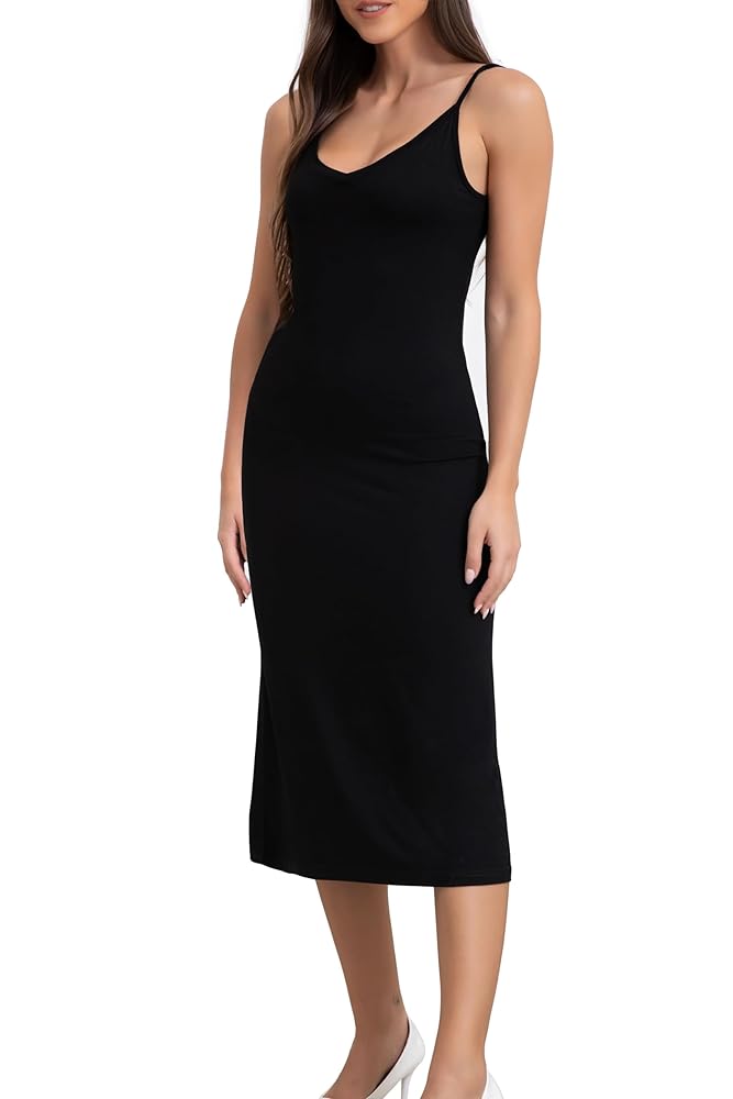 パンツ ANYWHERE PRODUCTS COTTON CAMISOLE DRESS Cotton Tank Dress for Women Long Racerback Casual Swing