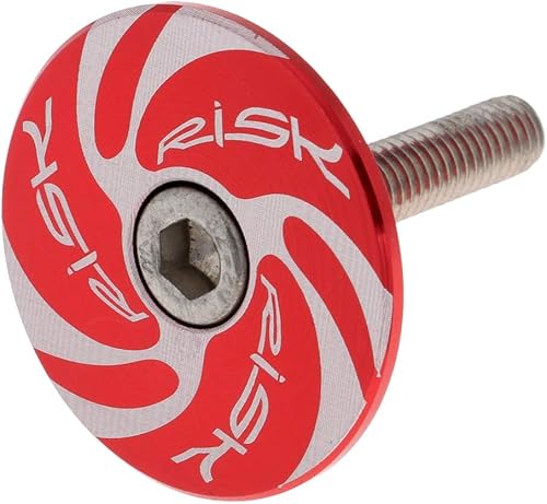 Miniatura 3 de Bicicleta de Carretera de Montaña 1-18 Pulgada Tapa Tapa Tapa Rojo Ciclón 1.126in