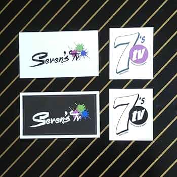 SEVEN'S TV ロンT Lサイズ　総取りステッカー付き Amazon.co.jp: セブンズTV ステッカーセット 4枚 : おもちゃ