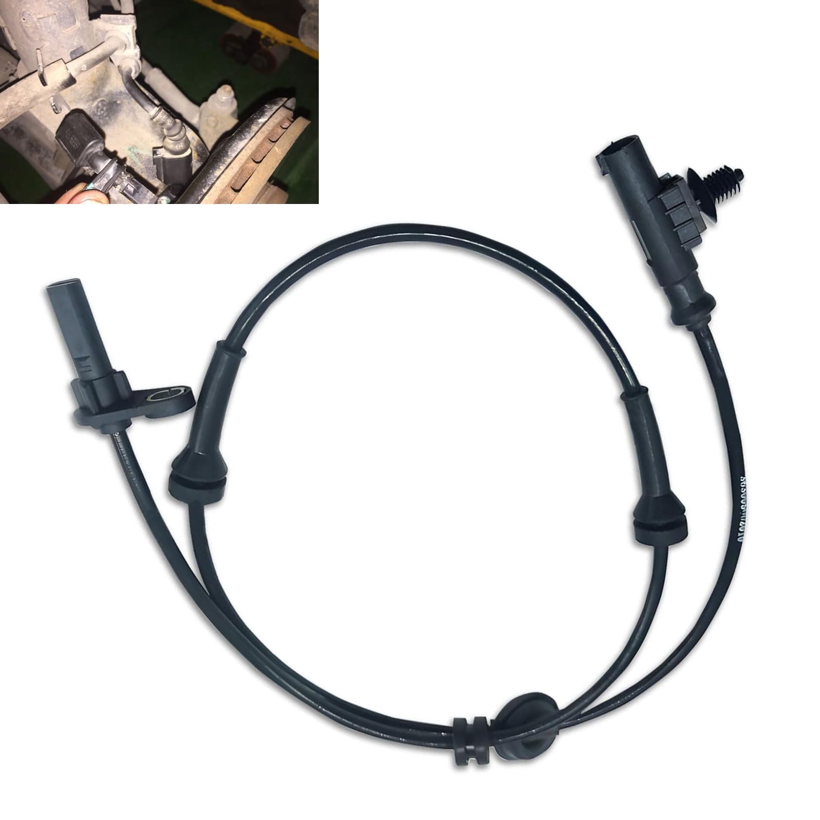 1 PC Car Wheel Speed Sensor, ABS Anti-Lock Braking System Rear Left Sensor, Direct Install Standard Parts Replacement 3630050U2010, Compatible with Heyue Models (Black)