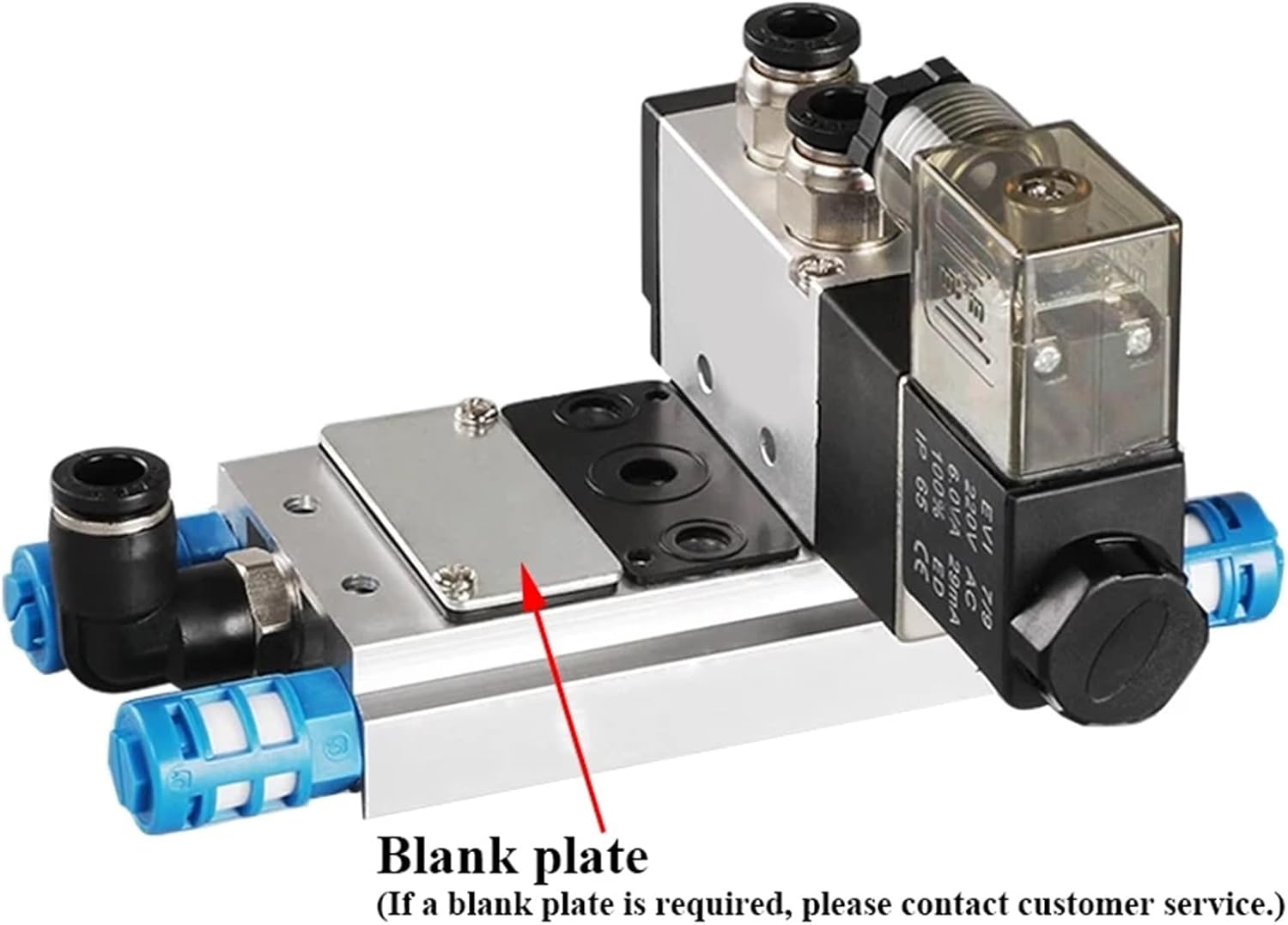 Manifold 100M 200M 300M 400M for 4V110 4V210 4V310 Pneumatic Solenoid Valves Air Exhaust Plate Base Manifold with Accessories (Color : 1F, Size : 100M)