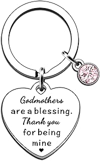 Godmother Gifts Godmother Keyring Godmother Birthday Christmas Gifts Mother's Day Gifts for Godmother
