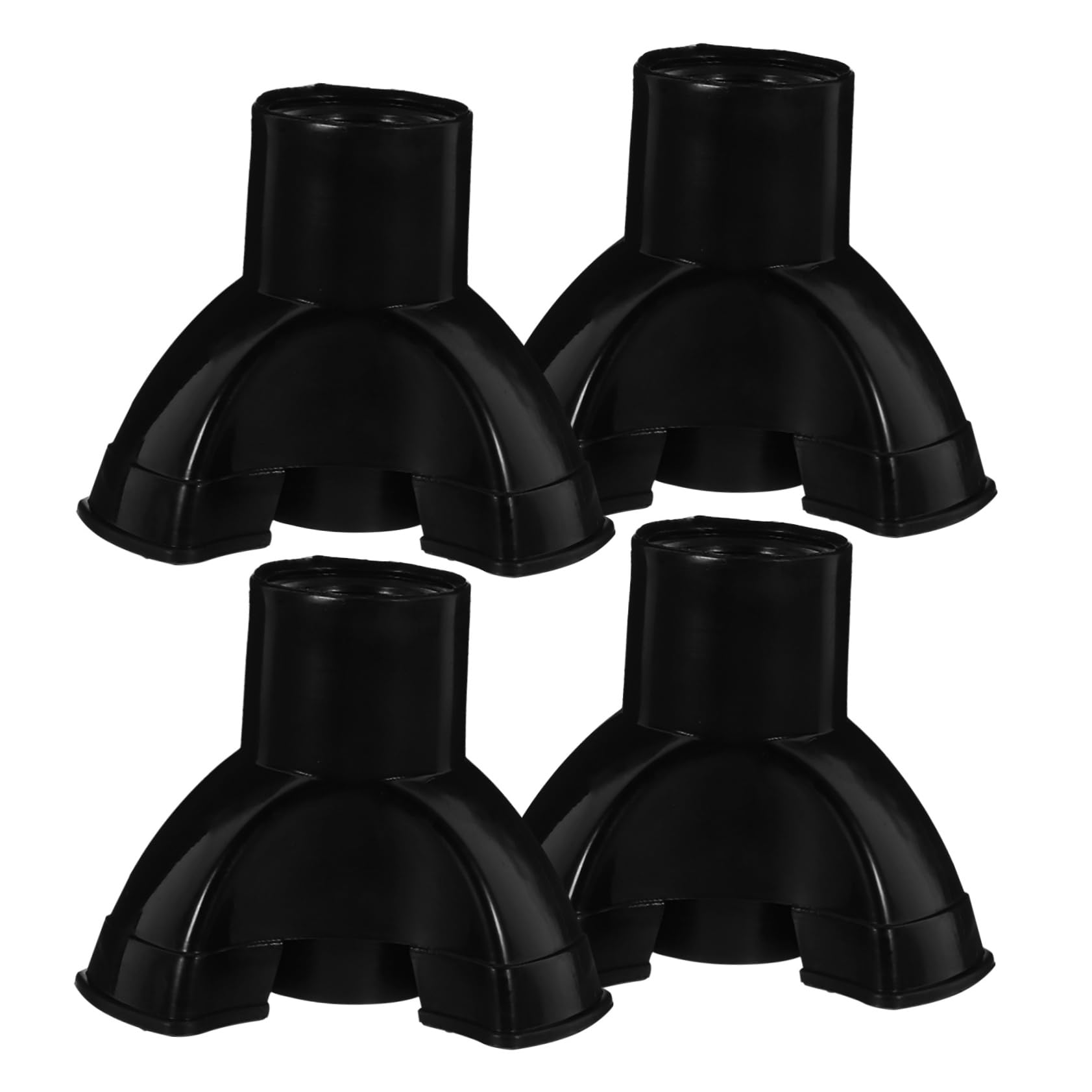 5 Sätze Krücken Gehen Stock Tipps Wandern Beschützer Trekkingstöcke Anti-rutsch-spitze Trekking -polfußabdeckungen Zubehör Für Spazierstöcke Pvc Black 4 Stück * 5