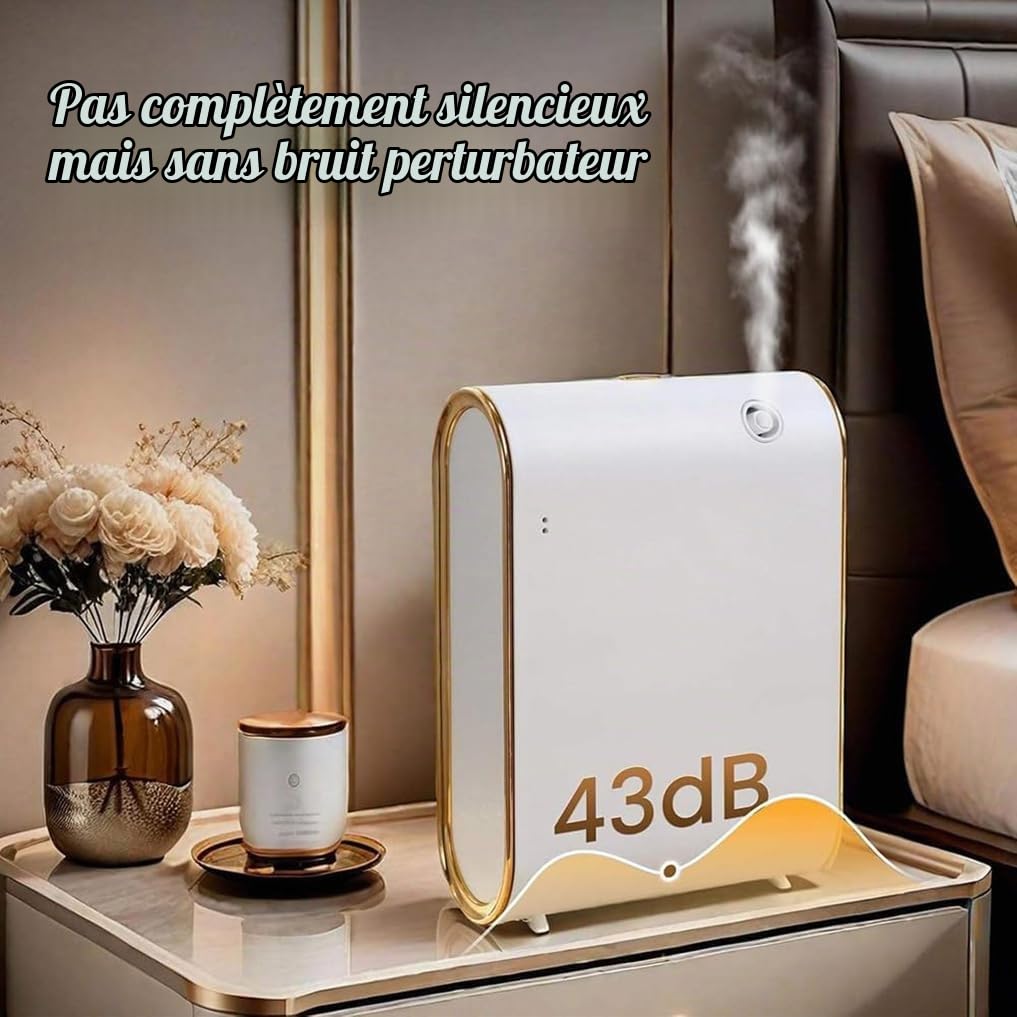 Machine De Diffuseur De Parfum Intelligent De 350 ML, Diffuseur Arôme Mural Commercial avec Télécommande, Diffuseur D'arôme sans Eau, pour Hôtelier Hotel Office Business Spa White