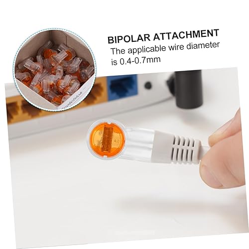 Miniatura 5 de Terminal de cable de red 200 unids Conector de cable impermeable Uy Conector de empalme Uy Empalme de cable Terminal de cable de teléfono Terminal