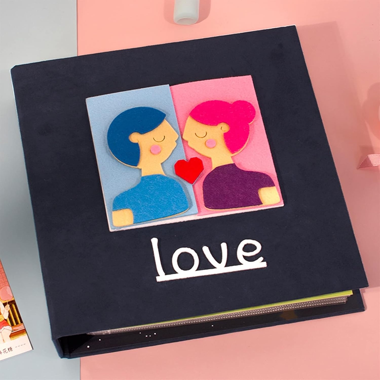 Photo Album DIY Memorial Album Family Photo Album Wedding Children's Picture Album Anniversary Photo Albums Birthday Day Gifts Large Capacity Cover Photo Album (Color : B) (1)