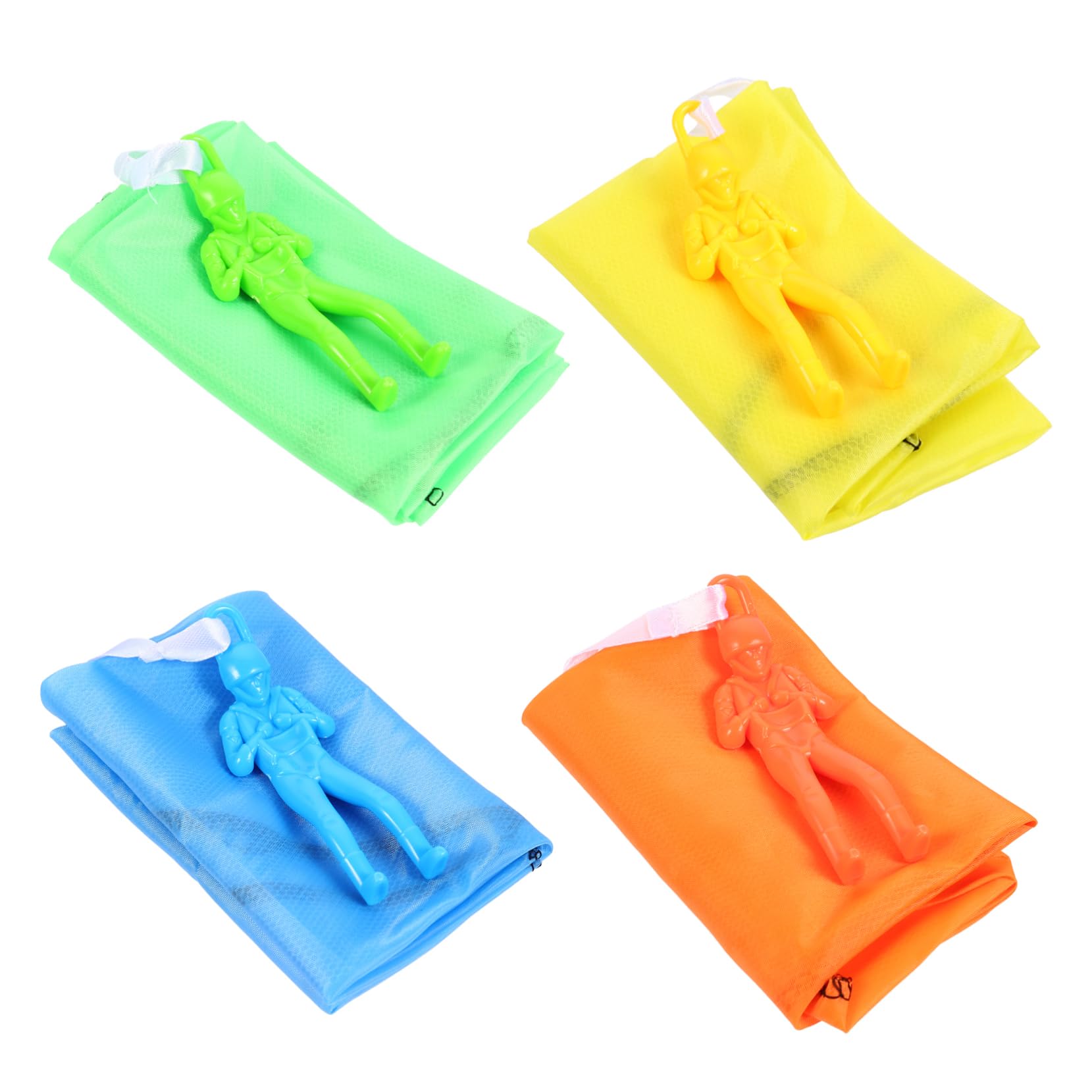 Toddmomy 6pcs Mini Soldier Parachute Toys for Kids Army Throwing Toys Flying Games Random Style