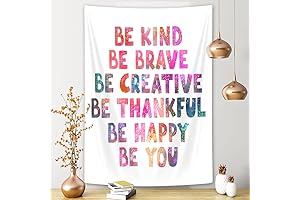 Motivational Tapestry with Inspiring Quotes for Home and Office Decor (40" x 60")