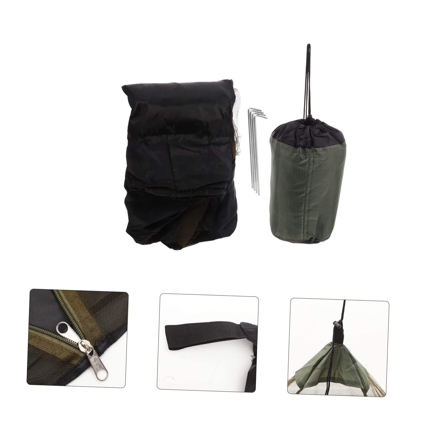 Mosquitera Portátil para Camping con Base Oxford Puerta con Ligera y Reutilizable para y Excursiones