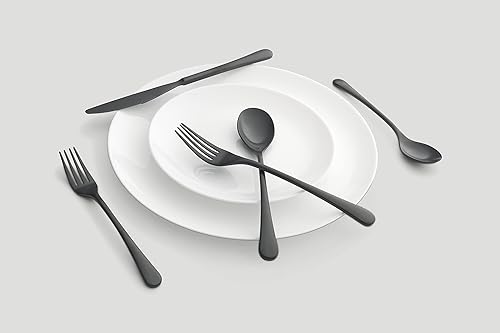 Miniatura 8 de Cambridge Silversmiths Xyla - Juego de cubiertos de 20 piezas, servicio para 4, 0, espejo plateado