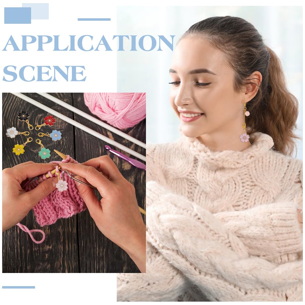 16 Marqueurs De Points à Clipser - Alliage, Forme Chat, Pour Tricot, Crochet, Couture