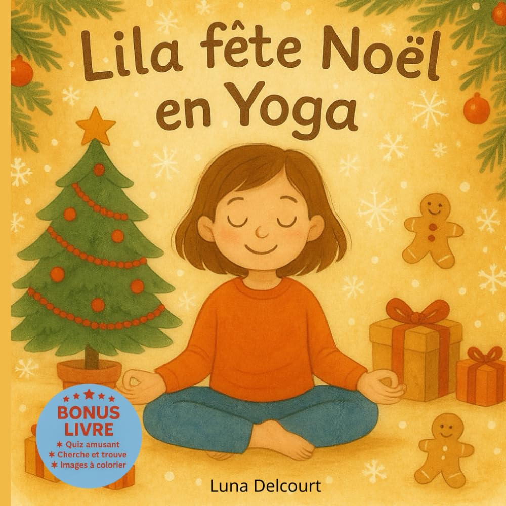 Lila fête Noël en Yoga: Un album apaisant pour initier les enfants au yoga et retrouver le calme des fêtes