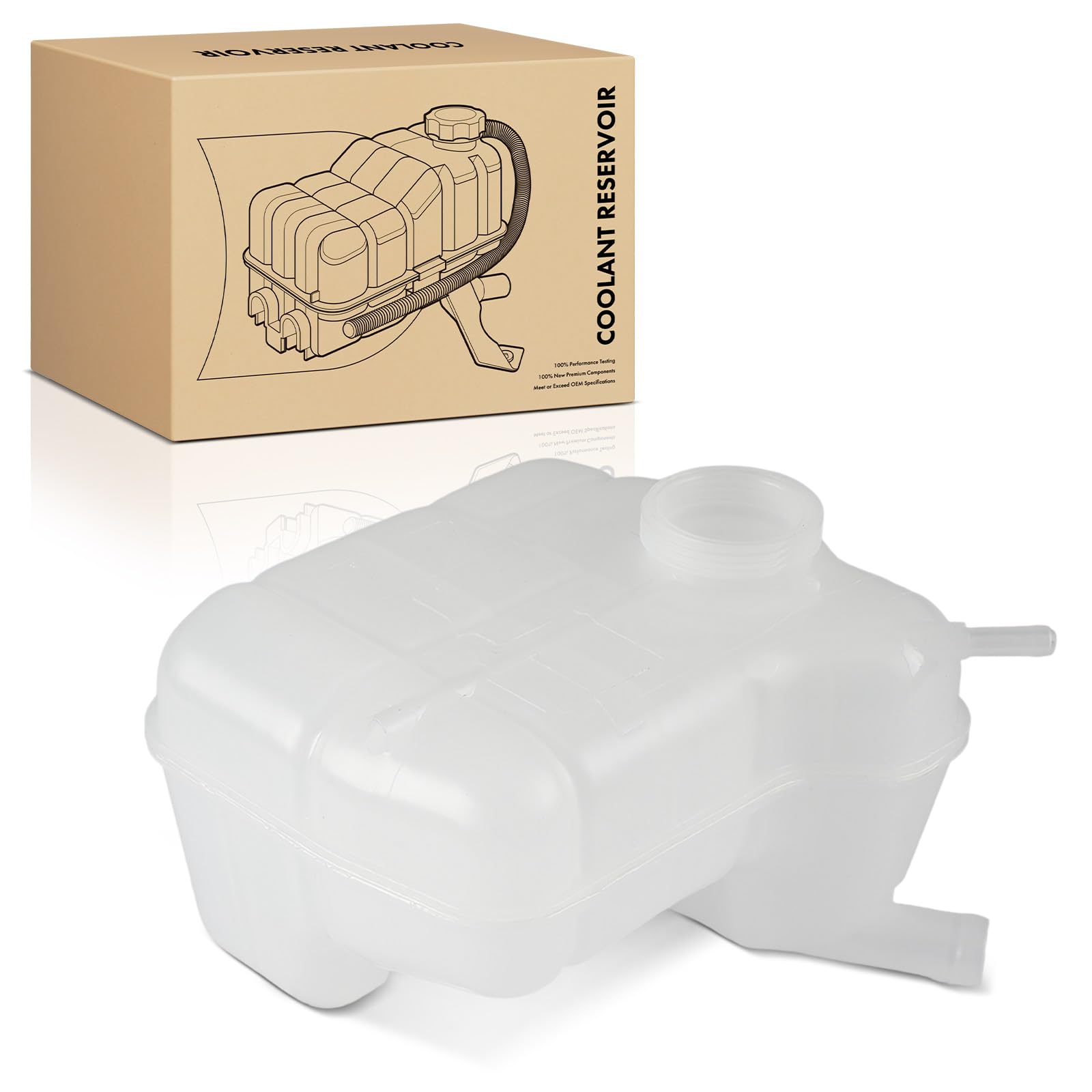 Frankberg Coolant Expansion Tank Without Cap Compatible with 9-5 YS3G 2.0 2010-2012 Insignia MK I 1.4-2.0 2008-2017 Insignia A A 1.4-2.0 2008-2018 Replace# 13220124