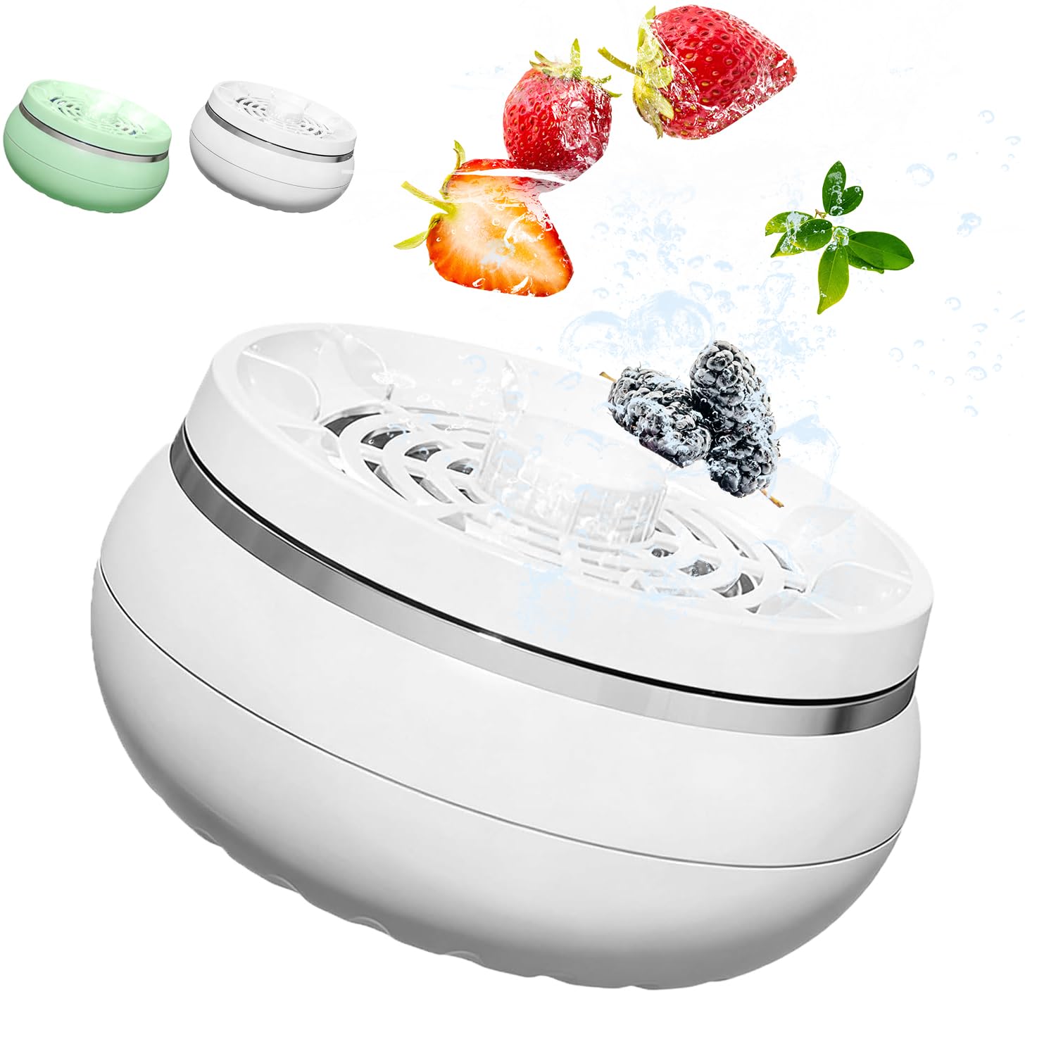 Fruit and Vegetable Washing Machine, Food Purifier with 4 Modes & Waterproof Design, Multifunctional Cleaner Device for Meat, Rice, Vegetables, Fruits – Ideal for Home Kitchen Cooking (1*a)