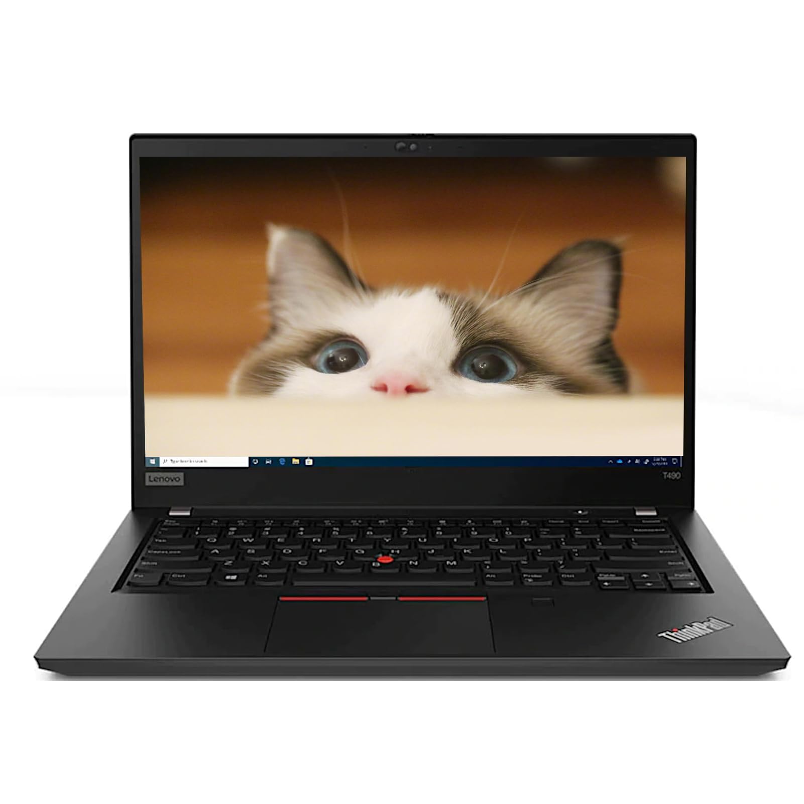 Lenovo Thinkpad T490 Ordinateur portable professionnel 14" (1366 x 768), Intel Core i5-8365U, 8 Go de RAM, SSD 256 Go, clavier QWERTY américain, Windows 11 Pro (reconditionné)