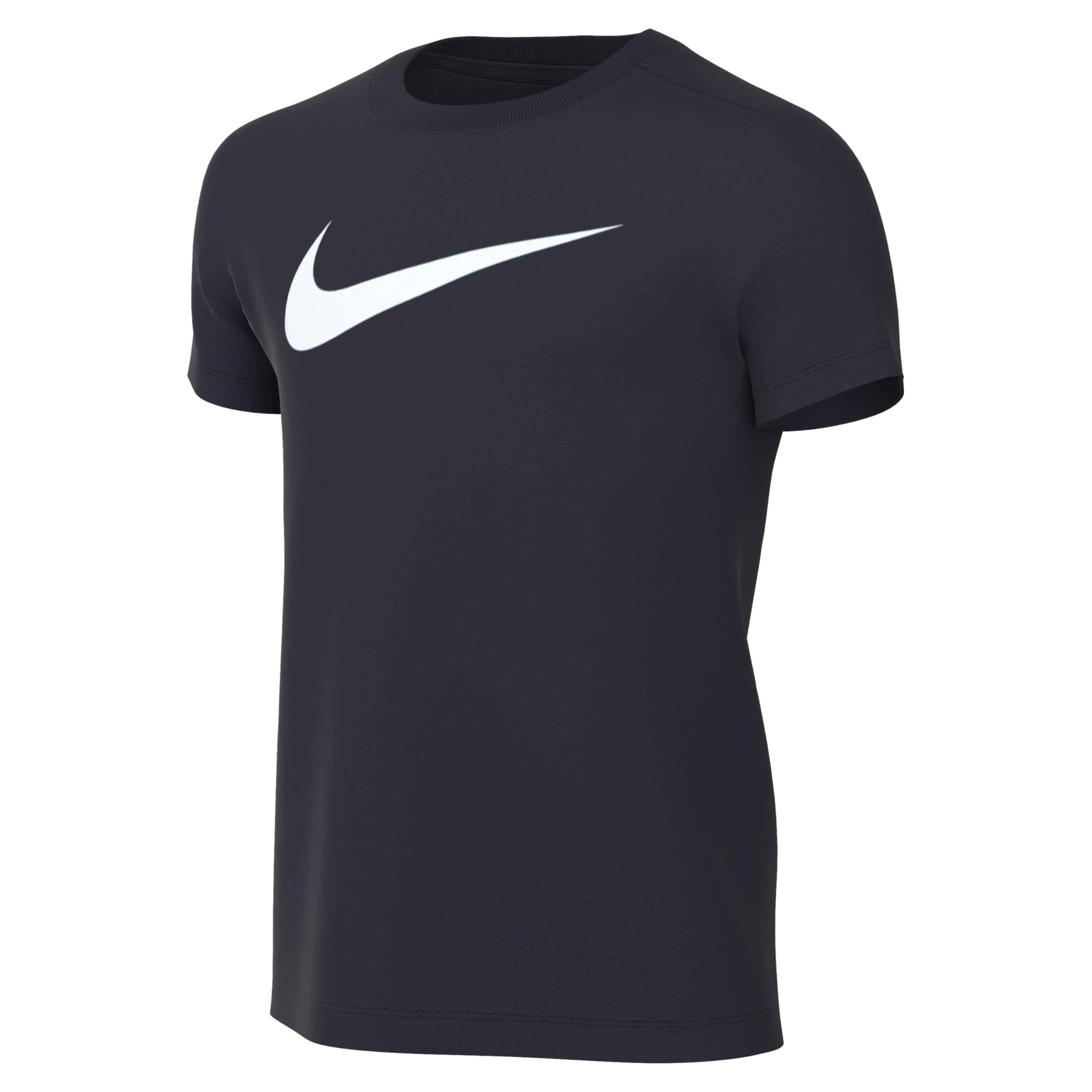 NIKE Kid Y Nk Flc Park20 Crew Sweatshirt, Obsidian/White, 7-8 Years EU