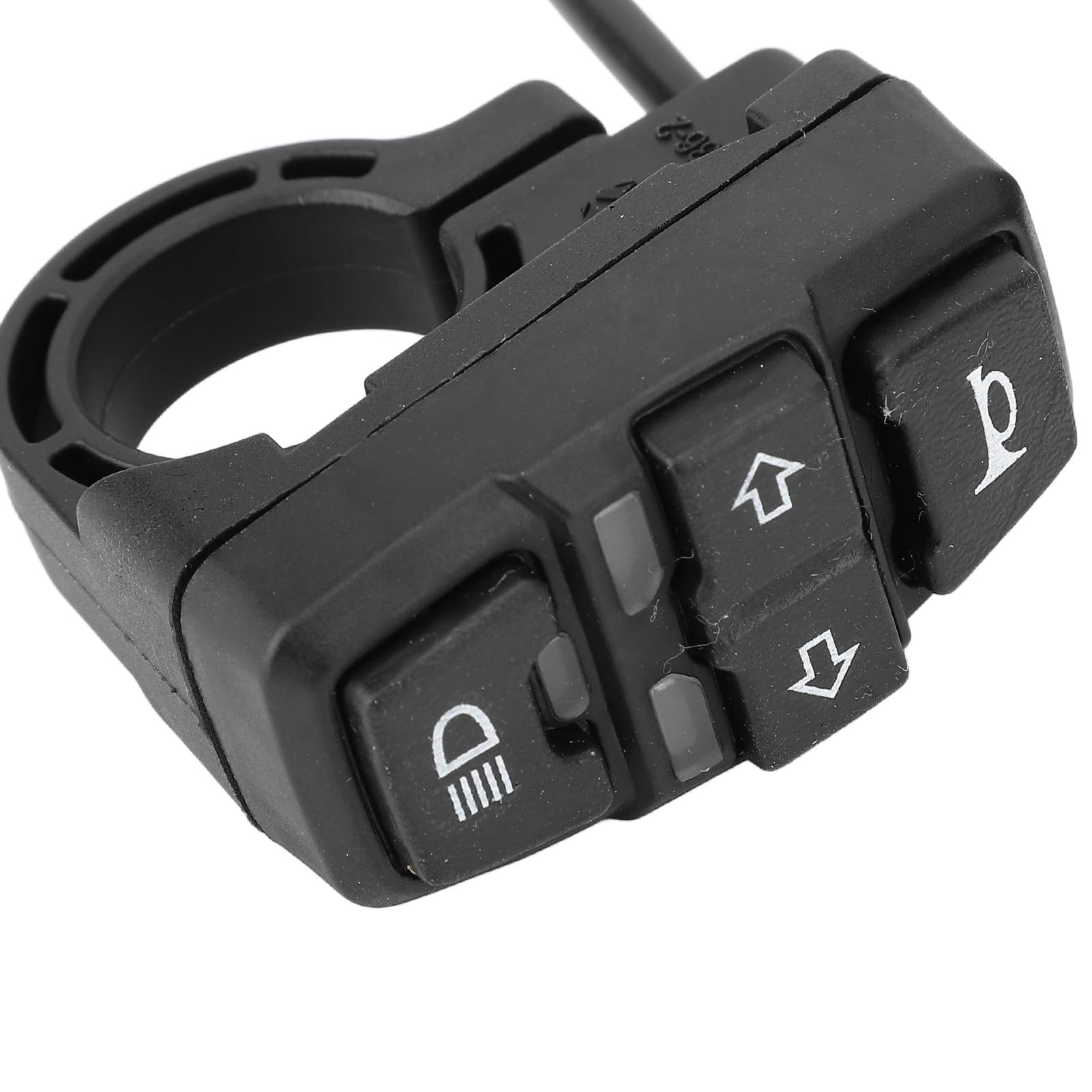 CHICIRIS - Conjunto de luces de bicicleta eléctrica, faro LED y luz trasera con botón de conmutación de bocina, advertencia de freno y intermitente, para bicicleta eléctrica 24 V 36 V 48