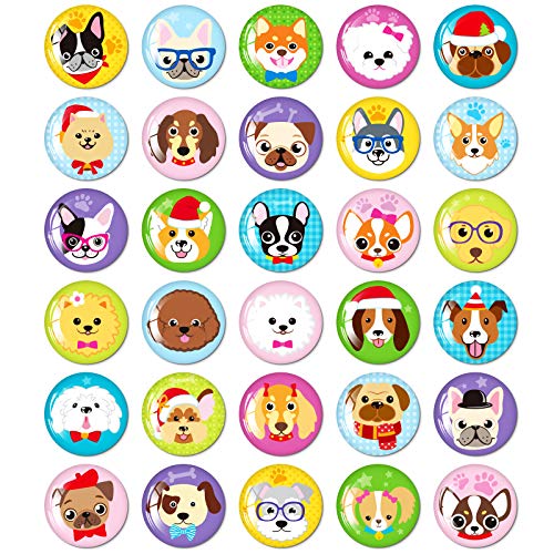 MORCART 30PCS Dog Magnets for Fridge Decorative Refrigerator Magnets Locker Magnets for Office Cabinets Whiteboards Classroom