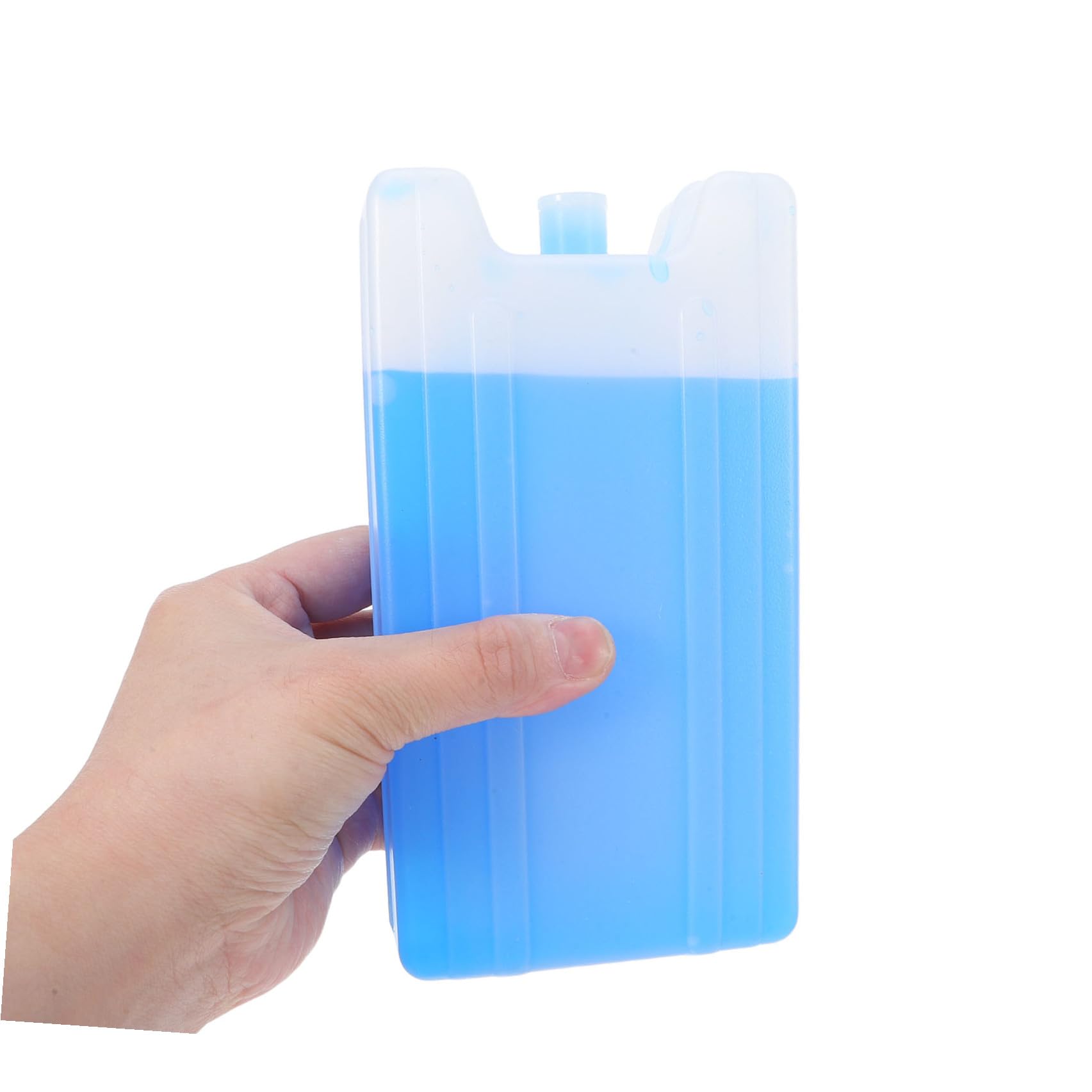 POPETPOP Glacière Glace Réutilisable 400ml, 4pcs Petits Blocs Réfrigérants Bleus pour Fête Estivale, Poche de Glace Portable pour Bureaux et Usage Domestique